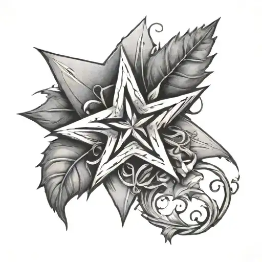 A Thorn Vine Without A Flower Around A Star