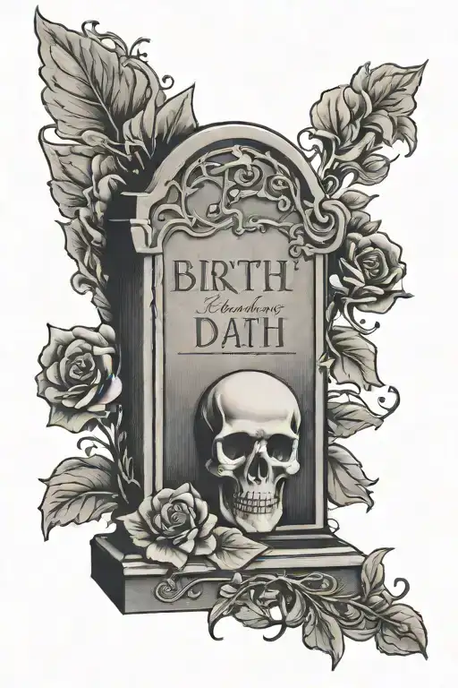 Gravestone With Birthdate But Not Death Date