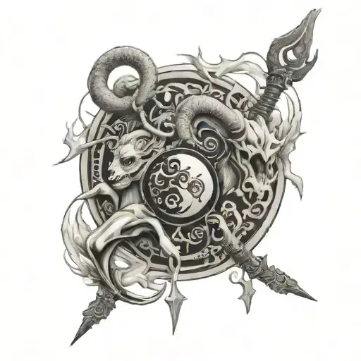 Golden Horned Tour And Yin And Yang And The Warrior