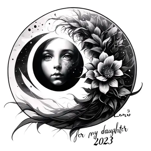 Tattoo For My Daughter Luna Born In 2023