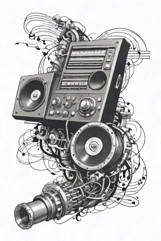 Music Technology Themed Sleeve