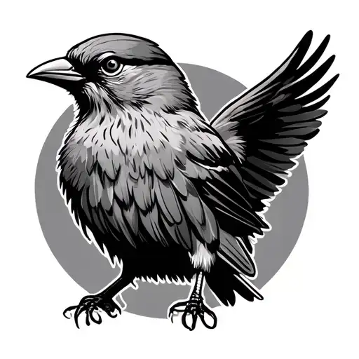 Bird For Army Veteran With Space For Name And Birthday