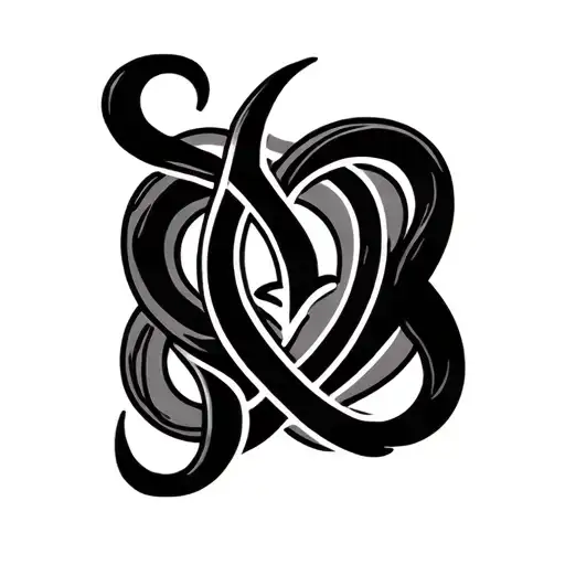 Discipline Mind Control Symbols Intertwined Symbolizing The Client's Love