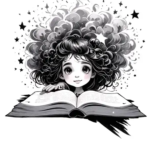 Explosion Of Magical Book Open Infront Of Wxcited Daughter