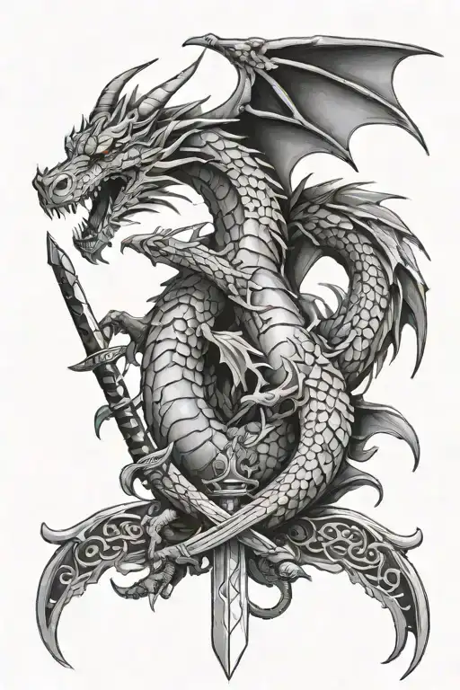 Dragon And Sword