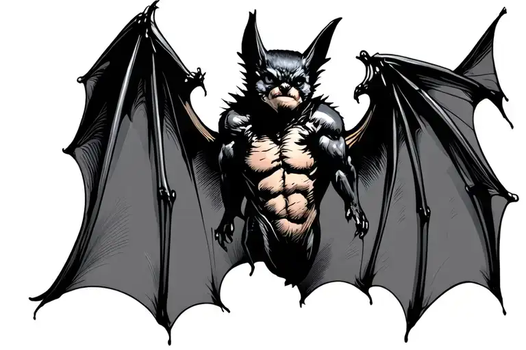 Bat Flying