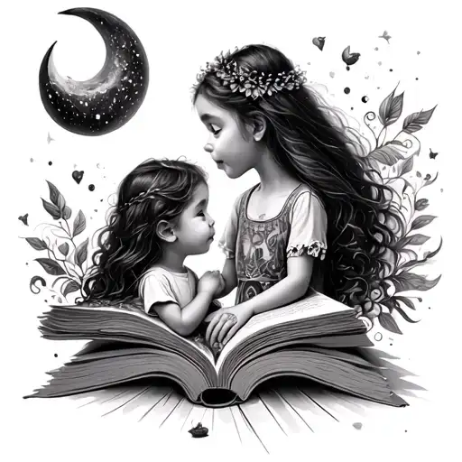 Magical Book Explosion Of Whimsical Creatures With Daughter In Awe