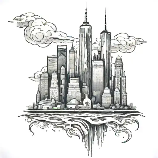 World Trade Center New York City Skyline