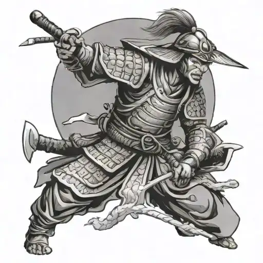 Black Samurai Warrior