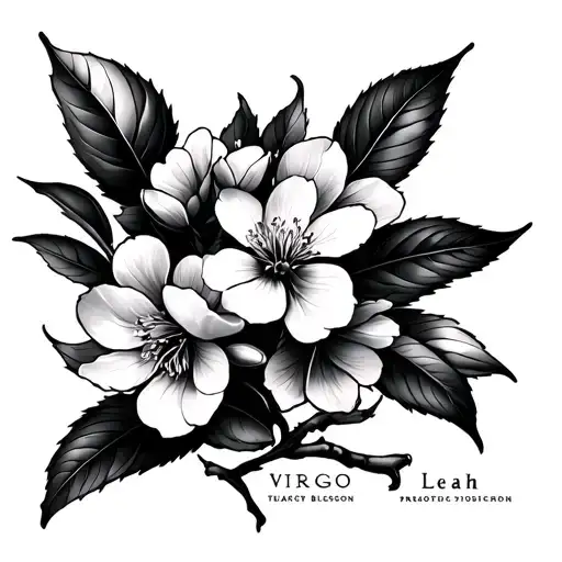 Virgo Cherry Blossom Name Leah