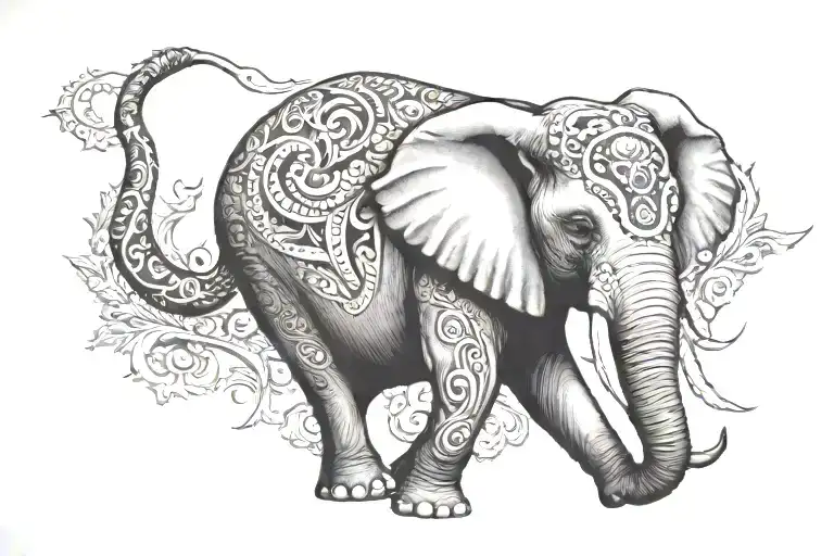 Elephant On Chest
