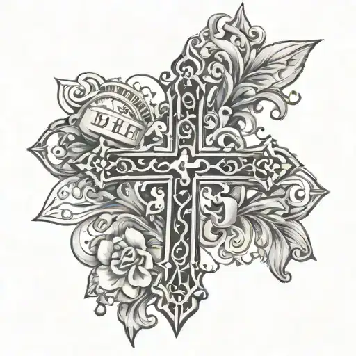 A Cross With 021124 As A Date