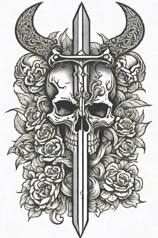 Dagger With Skull Handle