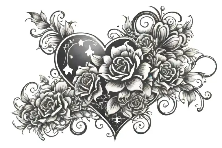 Hearts Flowers Galaxy