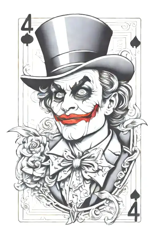 444 Playing Joker King Card