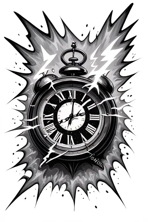 Lightning Bolt Clock Melting