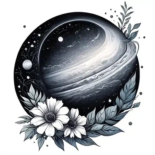 Outer Space Floral Leg Sleeve