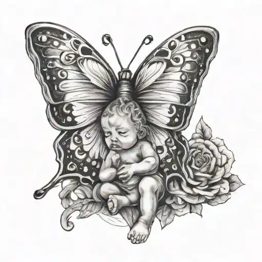 Dead Child Butterfly Baby Sund Hope