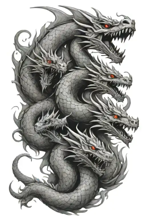 4 Headed Hydra Dragon