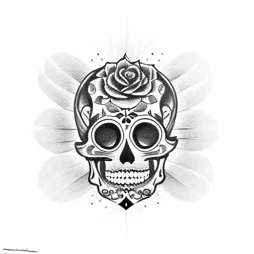 Dia De Los Muertos Skull
