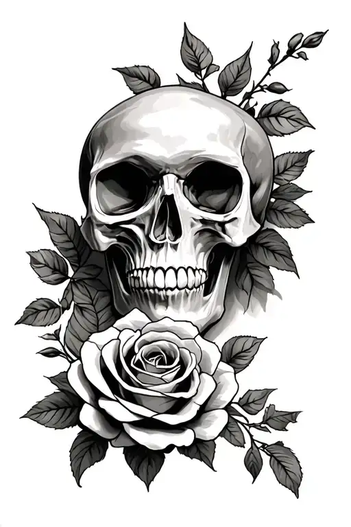 Skull And Roses