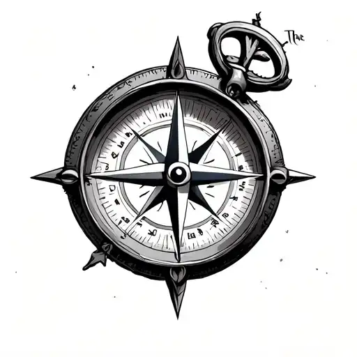 Compass With One Way The Lord