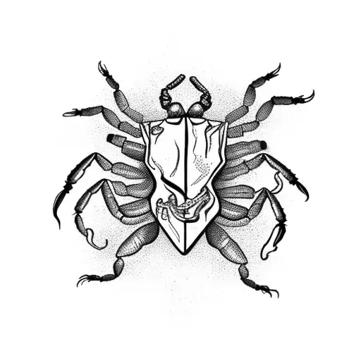 Scorpion With Jar Of Poison