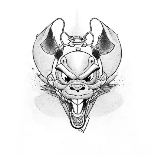 Biker Disney Chracter Stitch