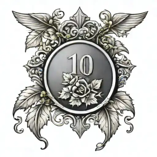 Ww1 Medal With Growing Vines With The Birthday April 15 1890