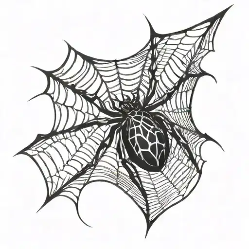 Spider Web On Its Web