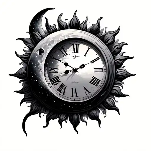 Sun And Moon Clock