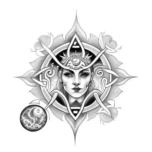 2 Eternal Tattoos Celtic Mother Daughter Symbolized By The Sun And Moon