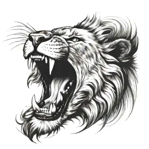 Lion Roaring
