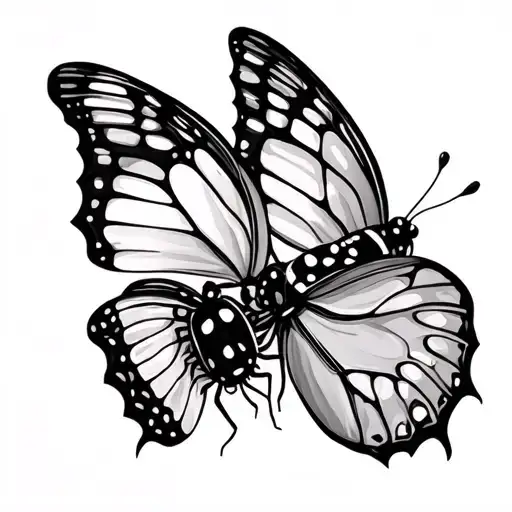 Butterfly And Ladybug