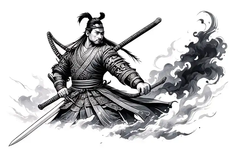 Samurai With Sword