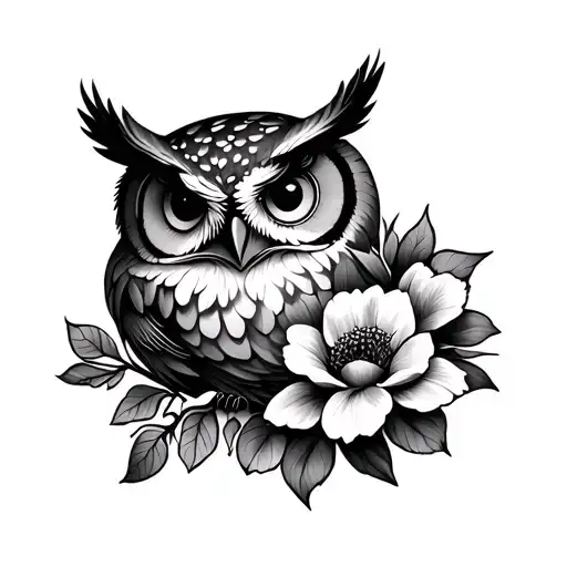 Owl And Flower