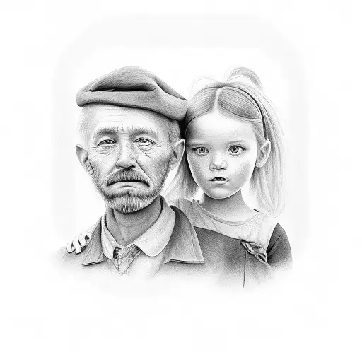 A Heartwarming Portrait Of A Father And Daughter