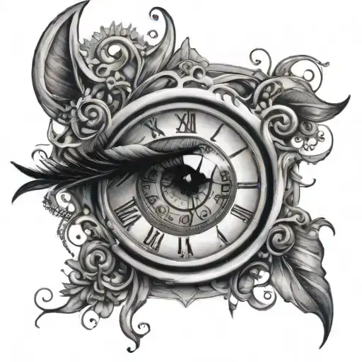 Clock Eye Looking