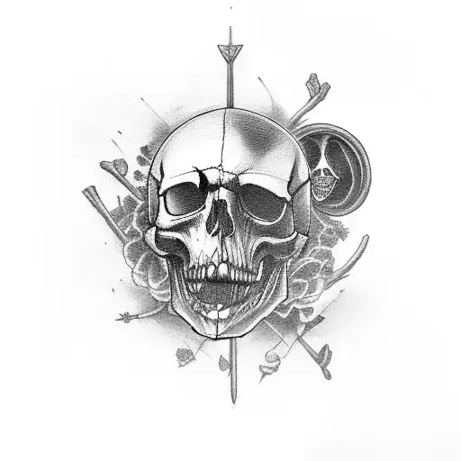 Crow And Skull All Arm