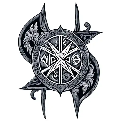 Nordic Runes With Gods