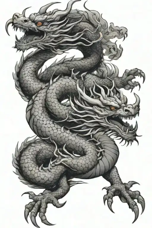 Asian Dragon Flying