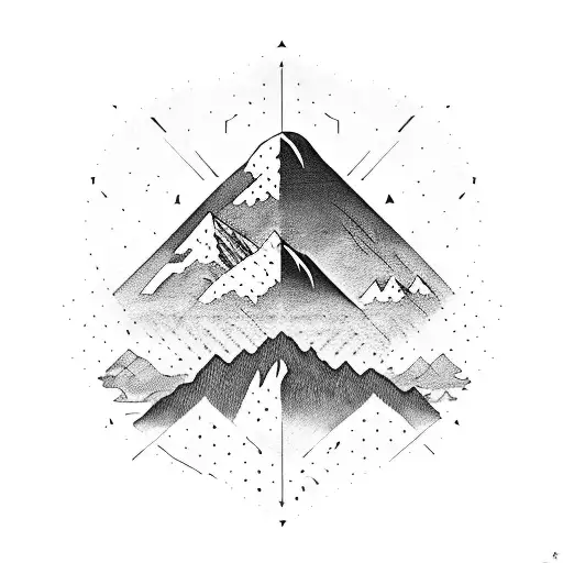 Mountain With The Word Determination