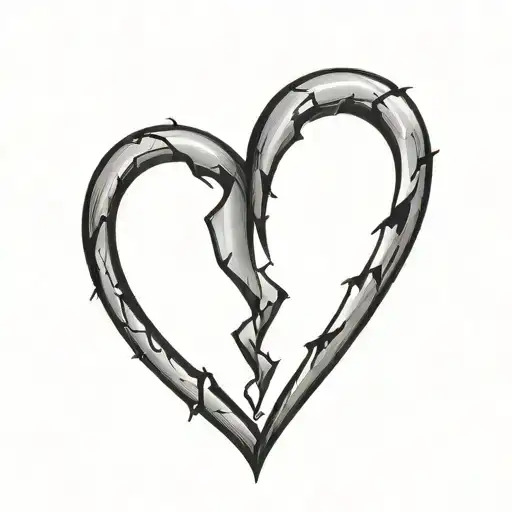 Broken Heart With The Name