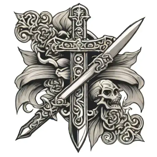 Feminist Rage Dagger Intertwined