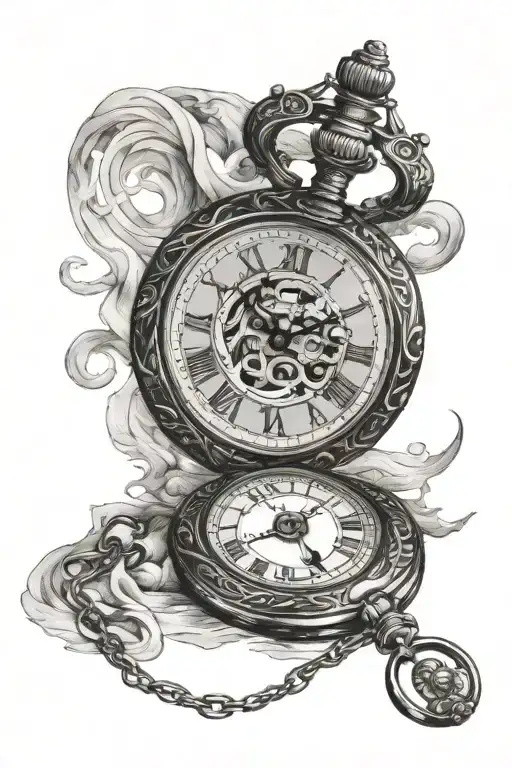 Mourning Father Pocket Watch