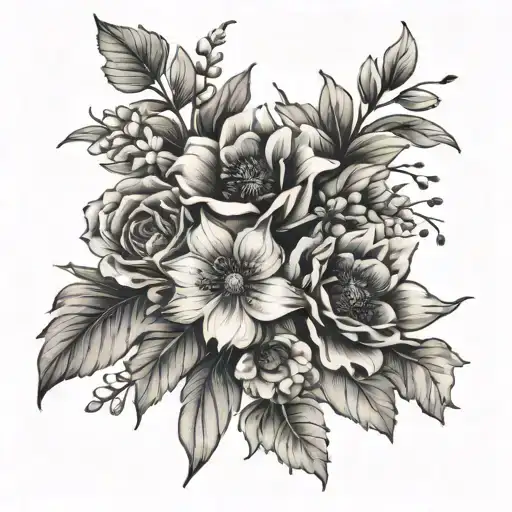 April And September Birth Flower Bouquet