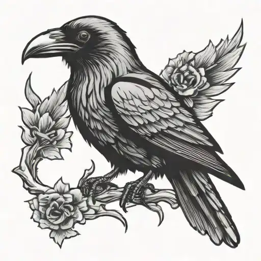 Traditional Raven Sitting