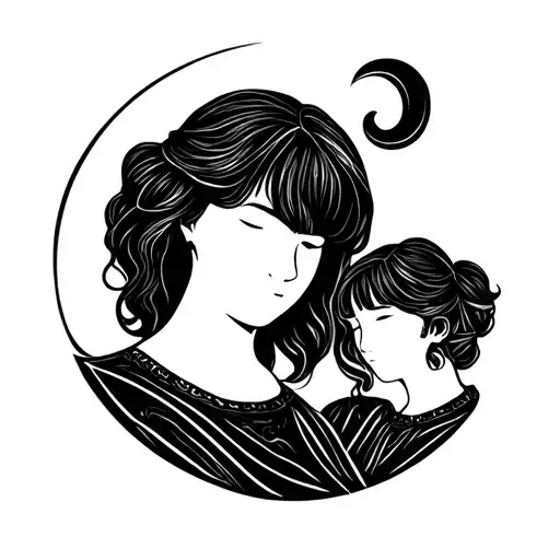 Siblings Small Symbol Tattoo Design