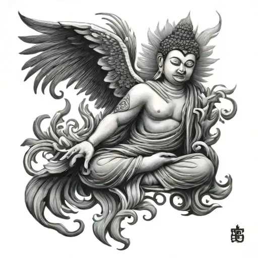 Buddha Phoenix Rising