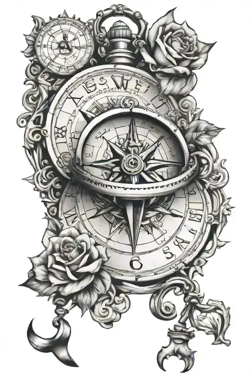 Compass And Clock